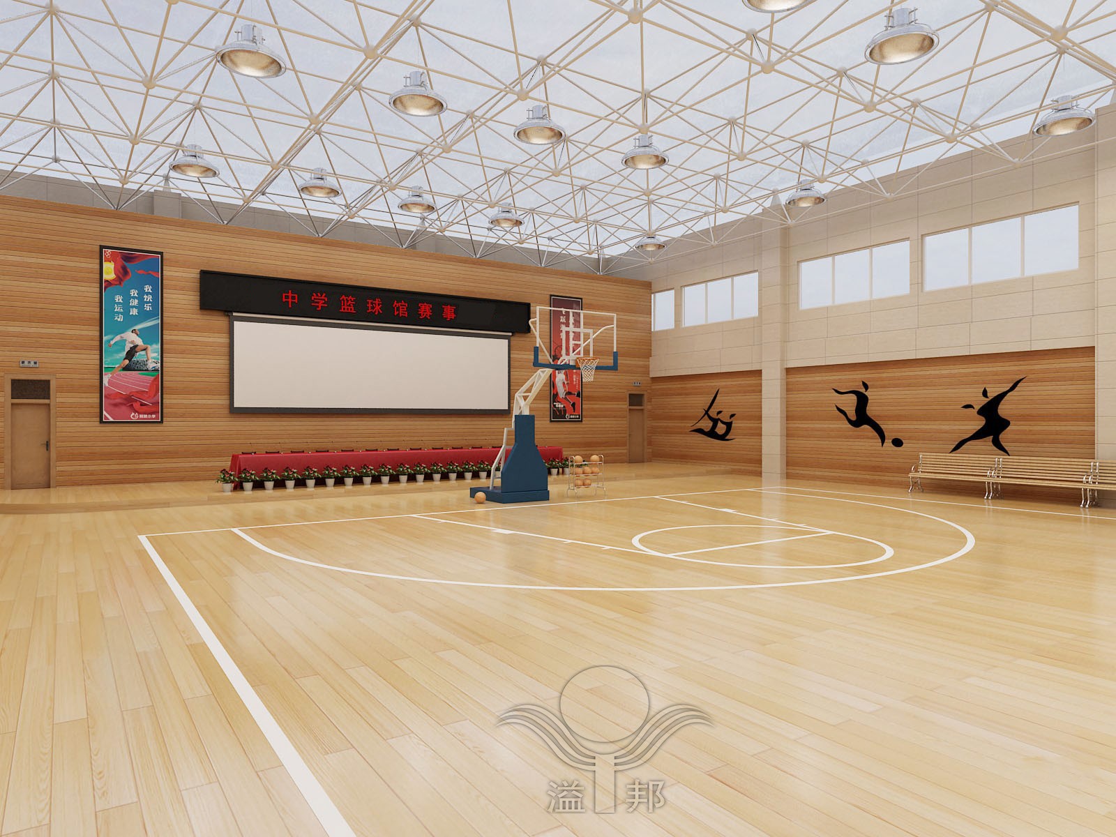 木地板籃球場造價