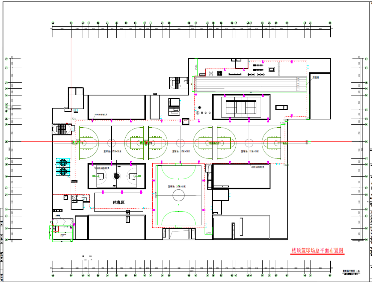 宏發大世界一期天臺球場布置圖