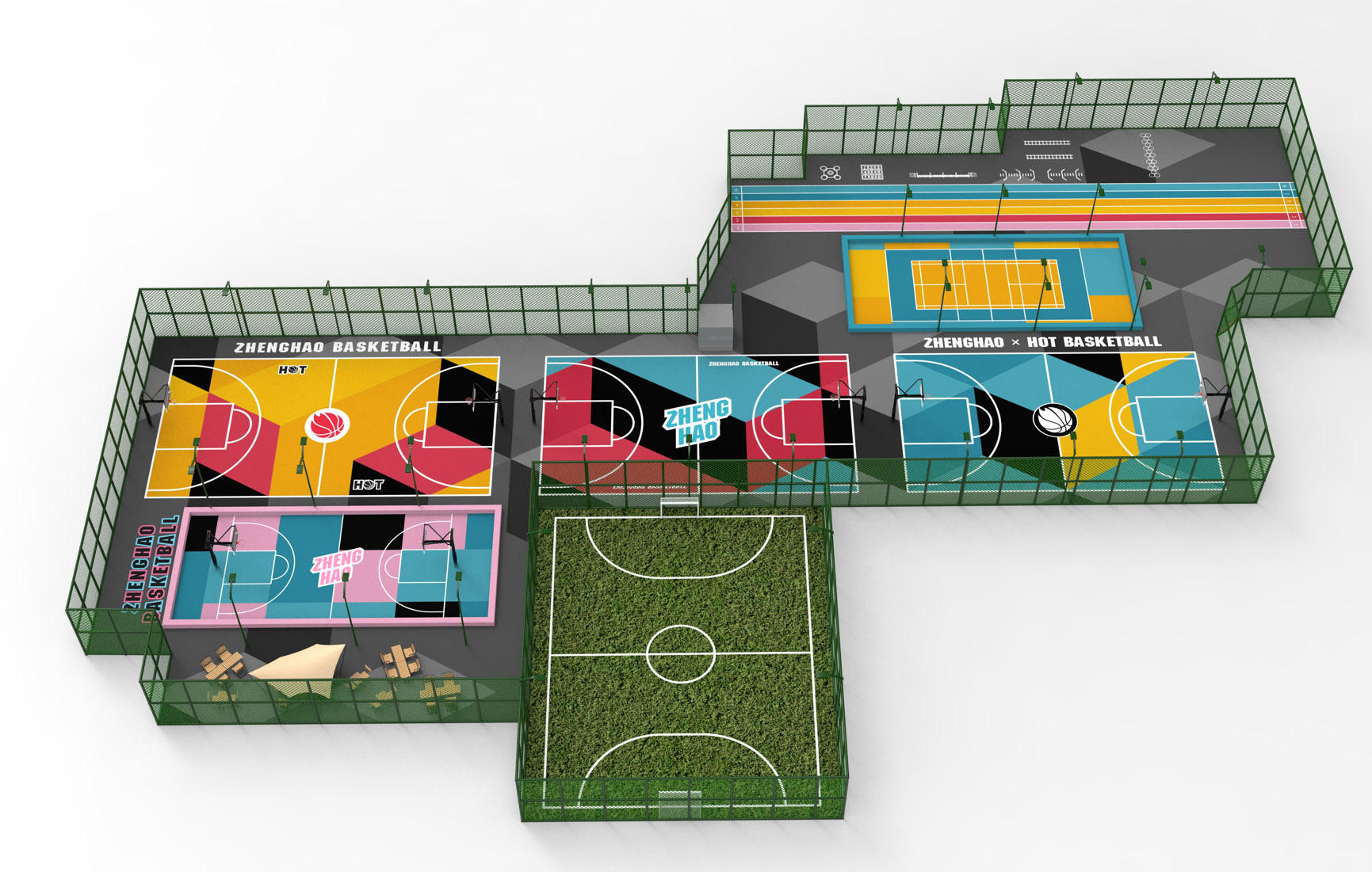 宏發大世界一期天臺球場效果圖